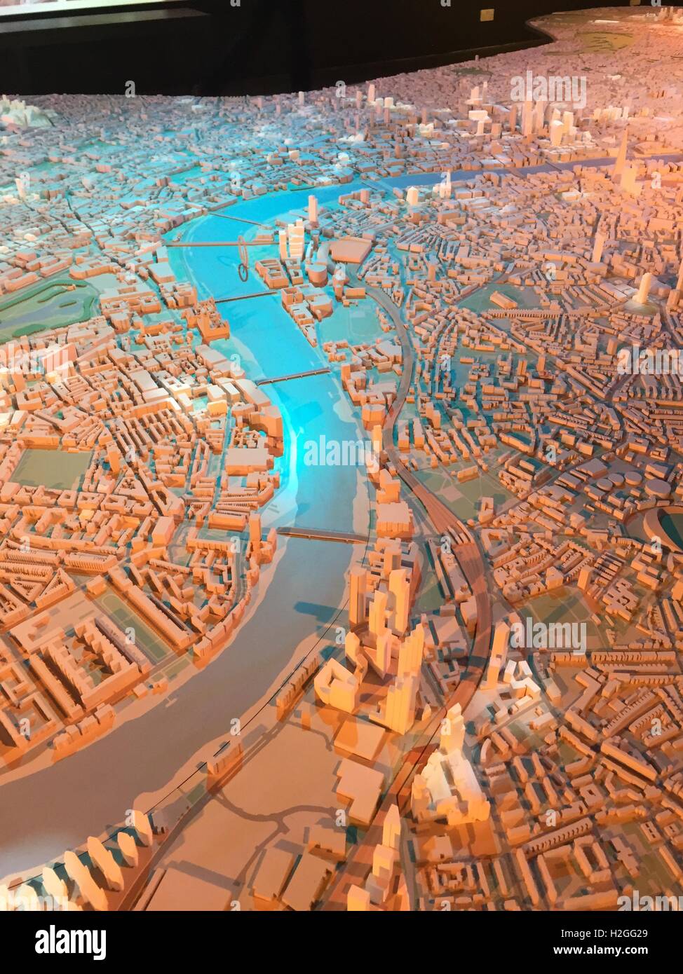 The Central London Model at the Building Centre Stock Photo