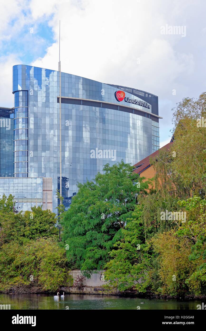 Headquarters of Glaxo Smith Kline in Brentford West London UK Stock Photo