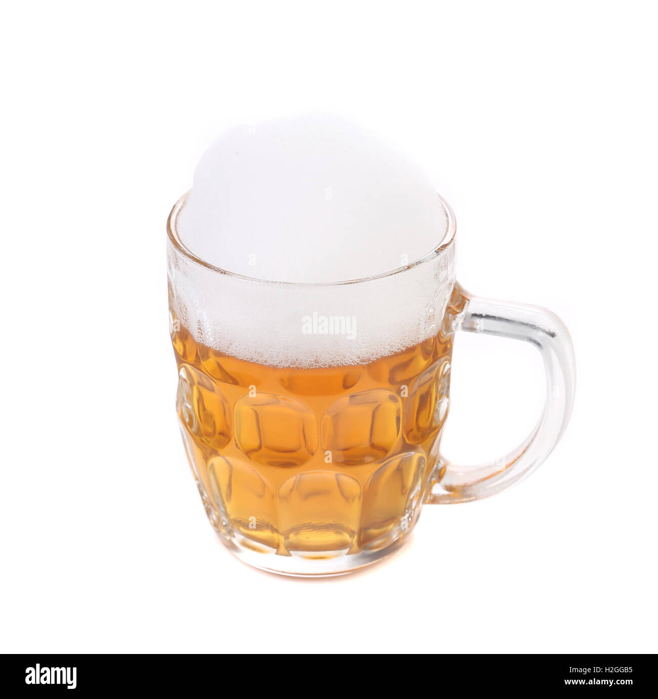 Tall big mug of beer with foam Stock Photo Alamy