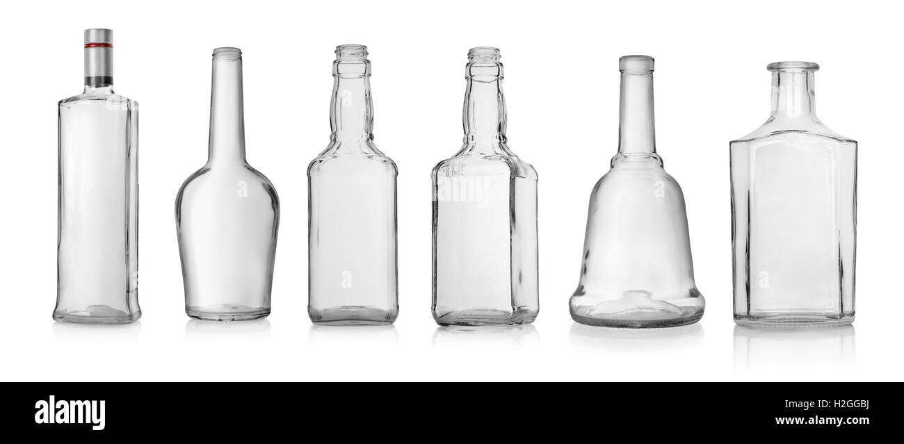 Empty bottles Stock Photo