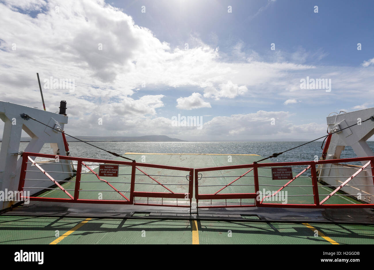 Ferry Closing Ramp Closed ramp gate in Cross border Foyle Greencastle to Magilligan Point ...