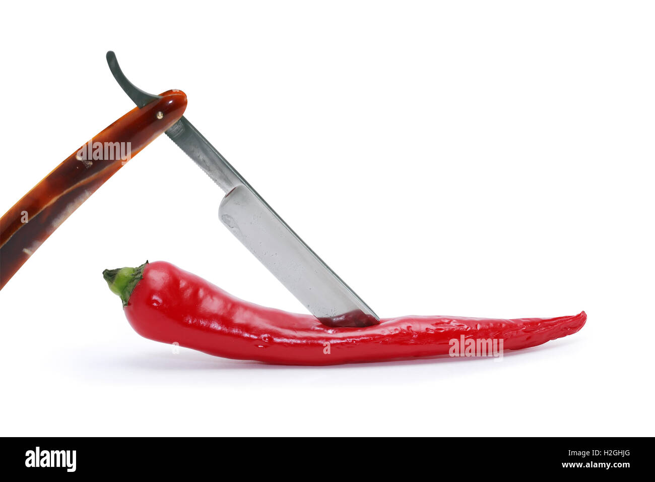Pepper And Razor Stock Photo Alamy