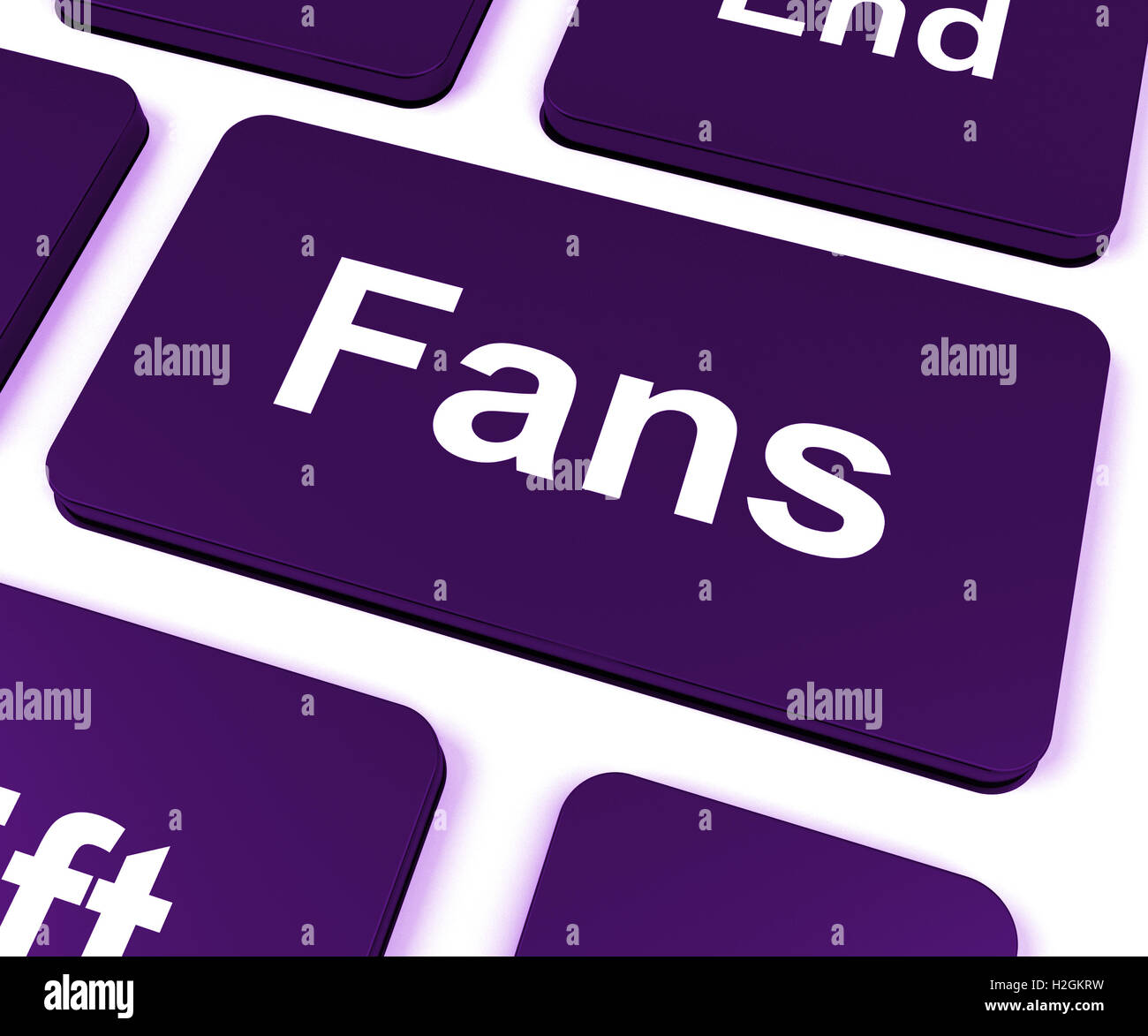 Fans Key Shows Follower Or Fan Stock Photo Alamy