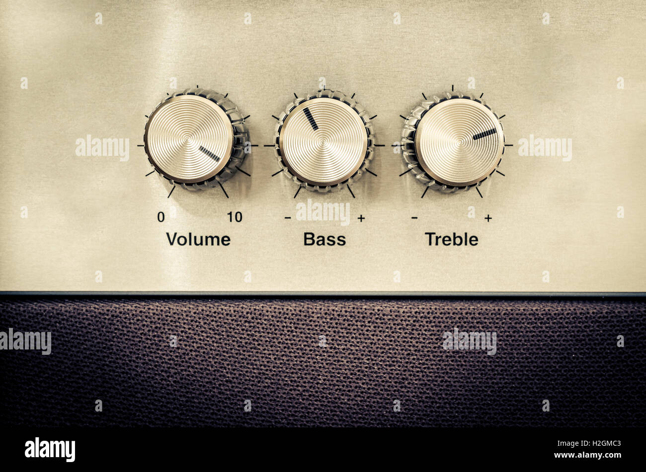 Sound volume controls in vintage style Stock Photo Alamy