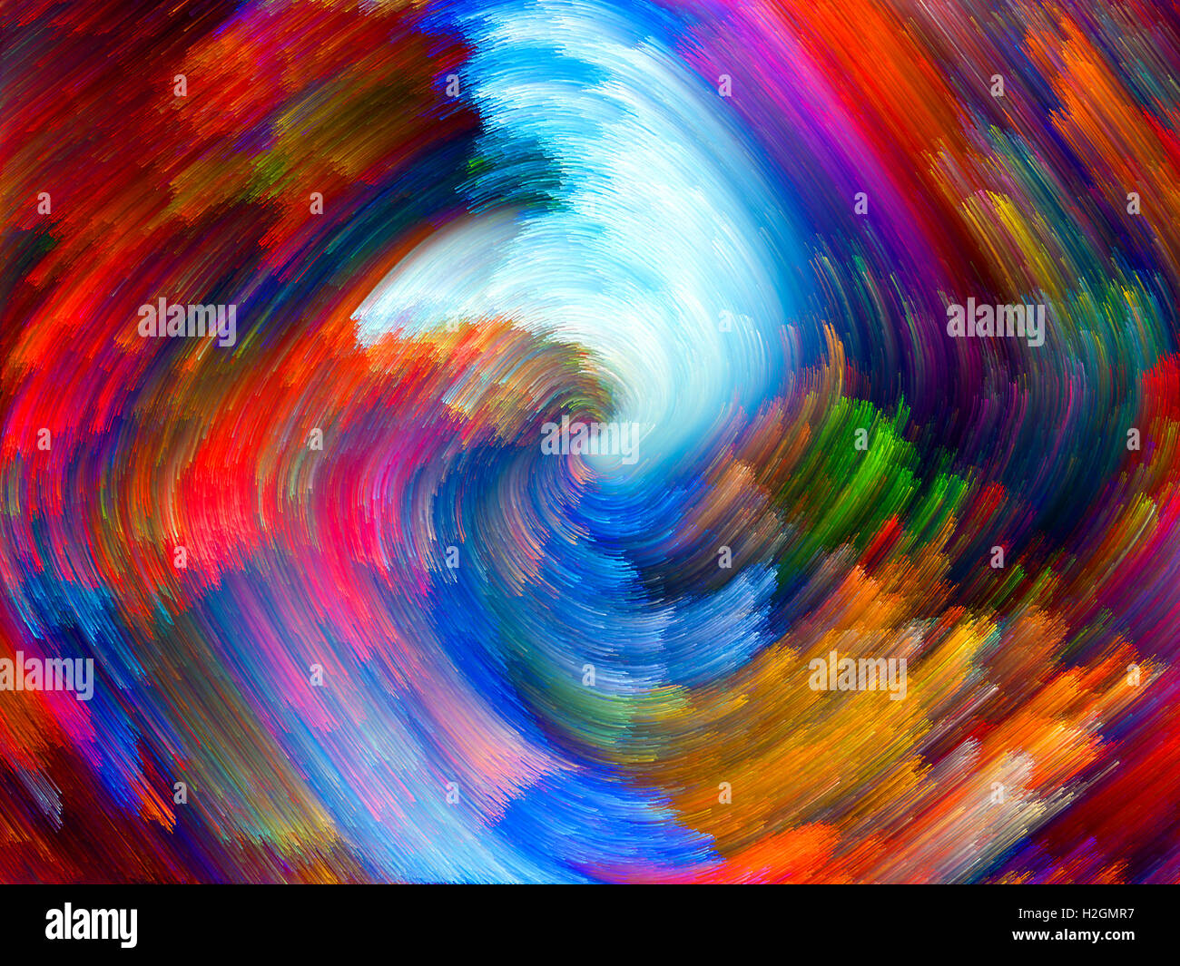 Virtual Life of Color Stock Photo