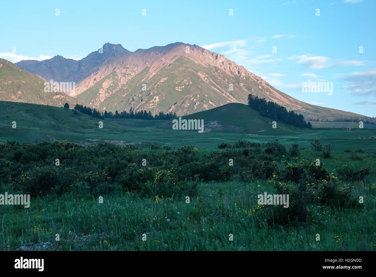 Qilian Mountain Beautiful views Stock Photo