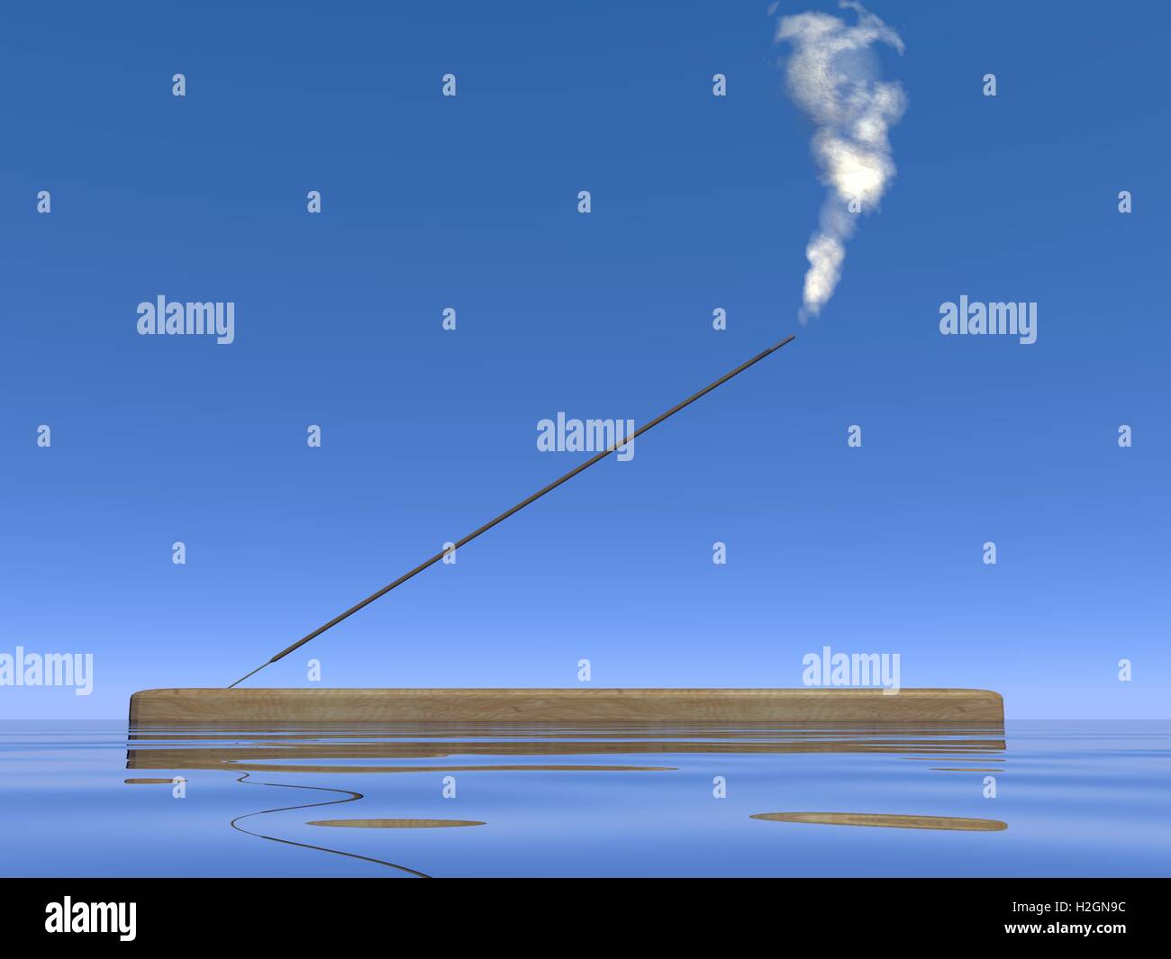 Incense - 3D render Stock Photo