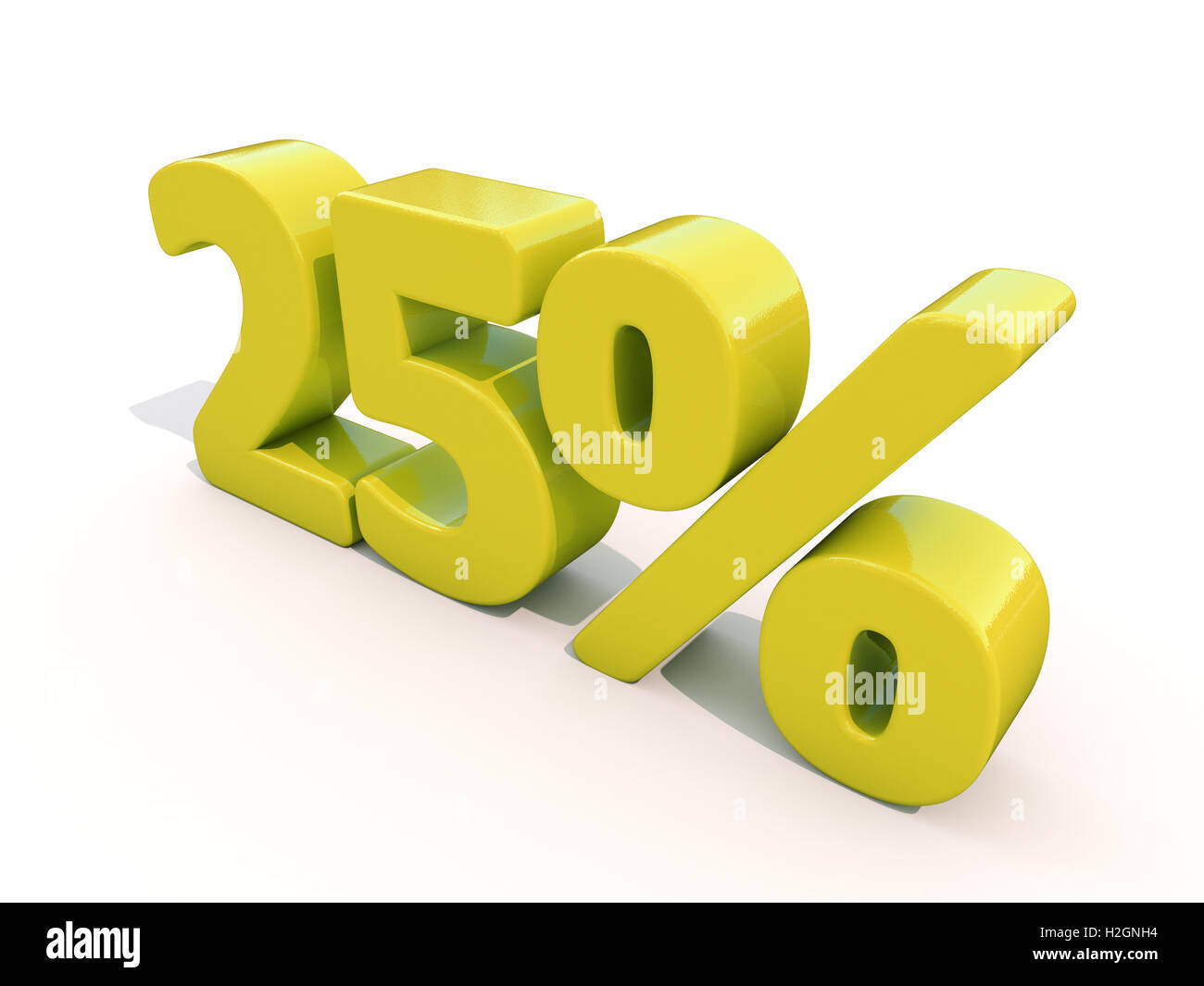 Percentage rate icon on a white background Stock Photo