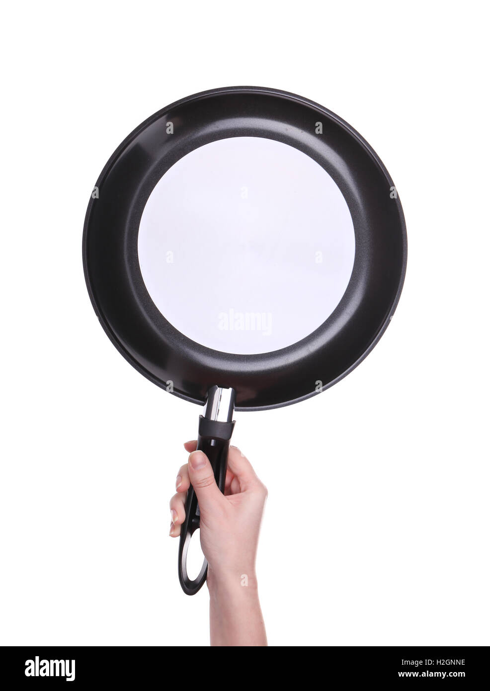 Deep Frying Hand Hand holding a frying pan Stock Photo - Alamy