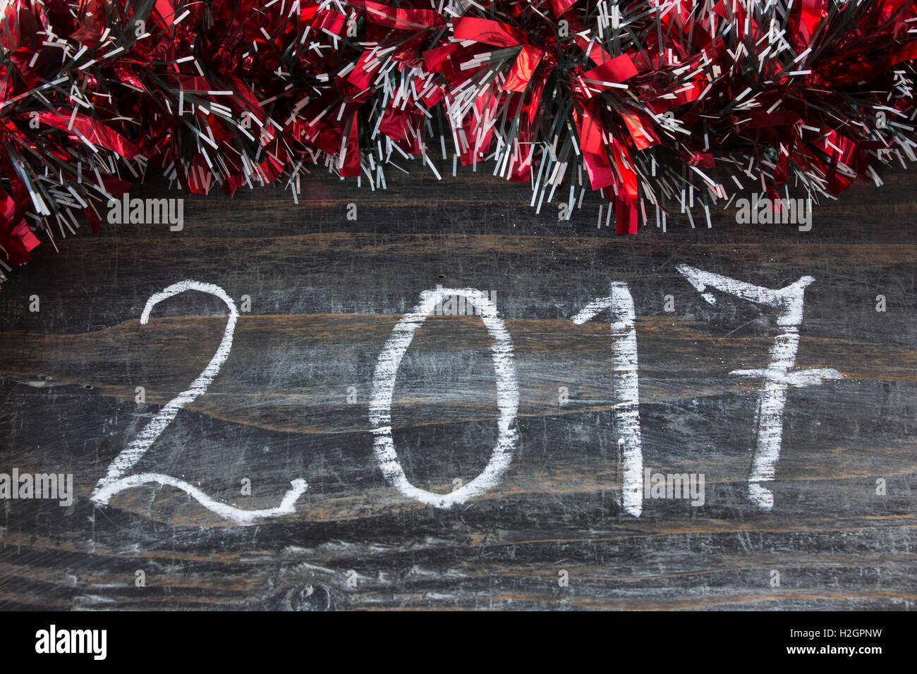 New Year's Greeting Card 2017. Stock Photo