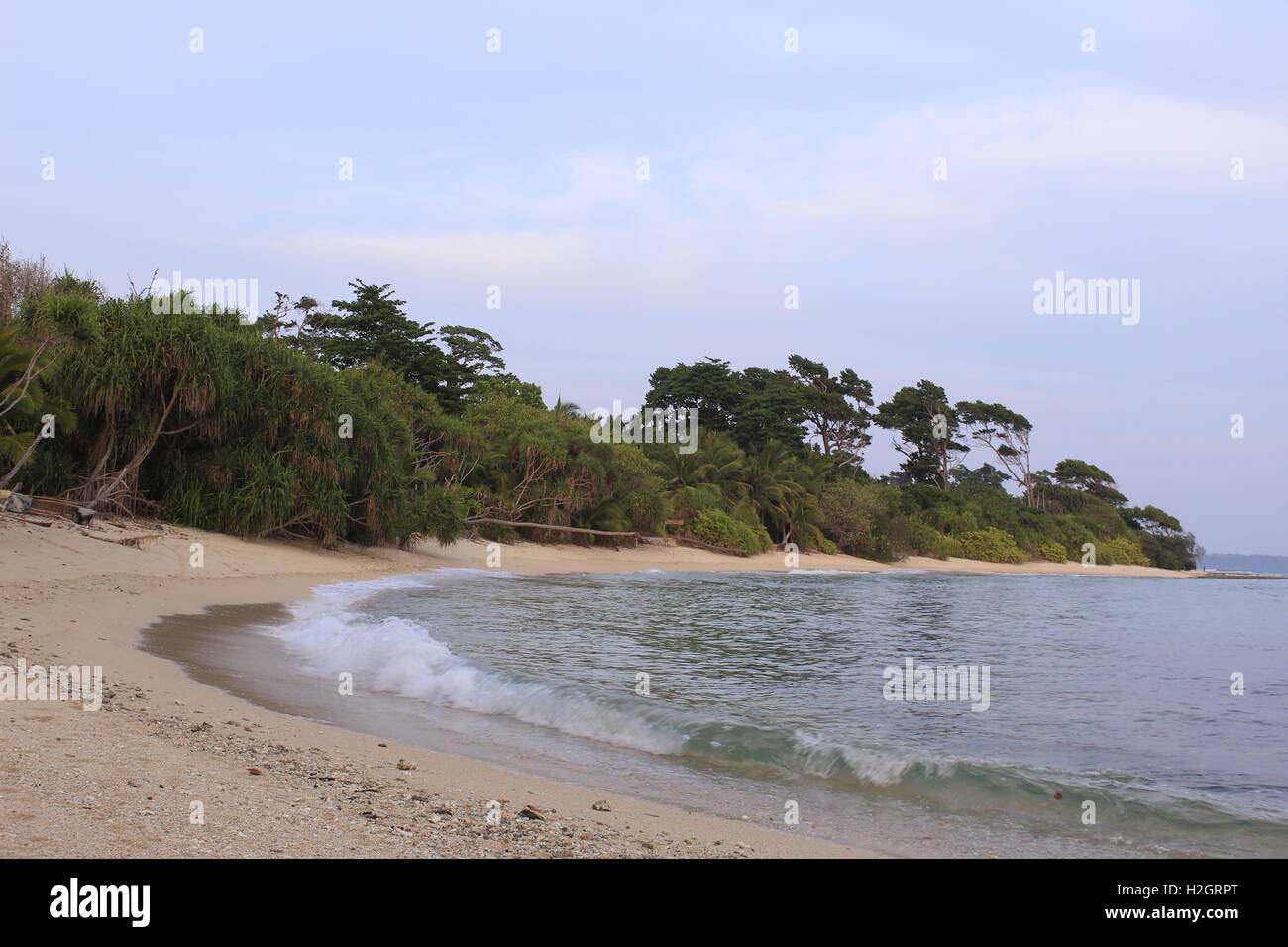 An evening on the beach in Neil island, Andaman Stock Photo