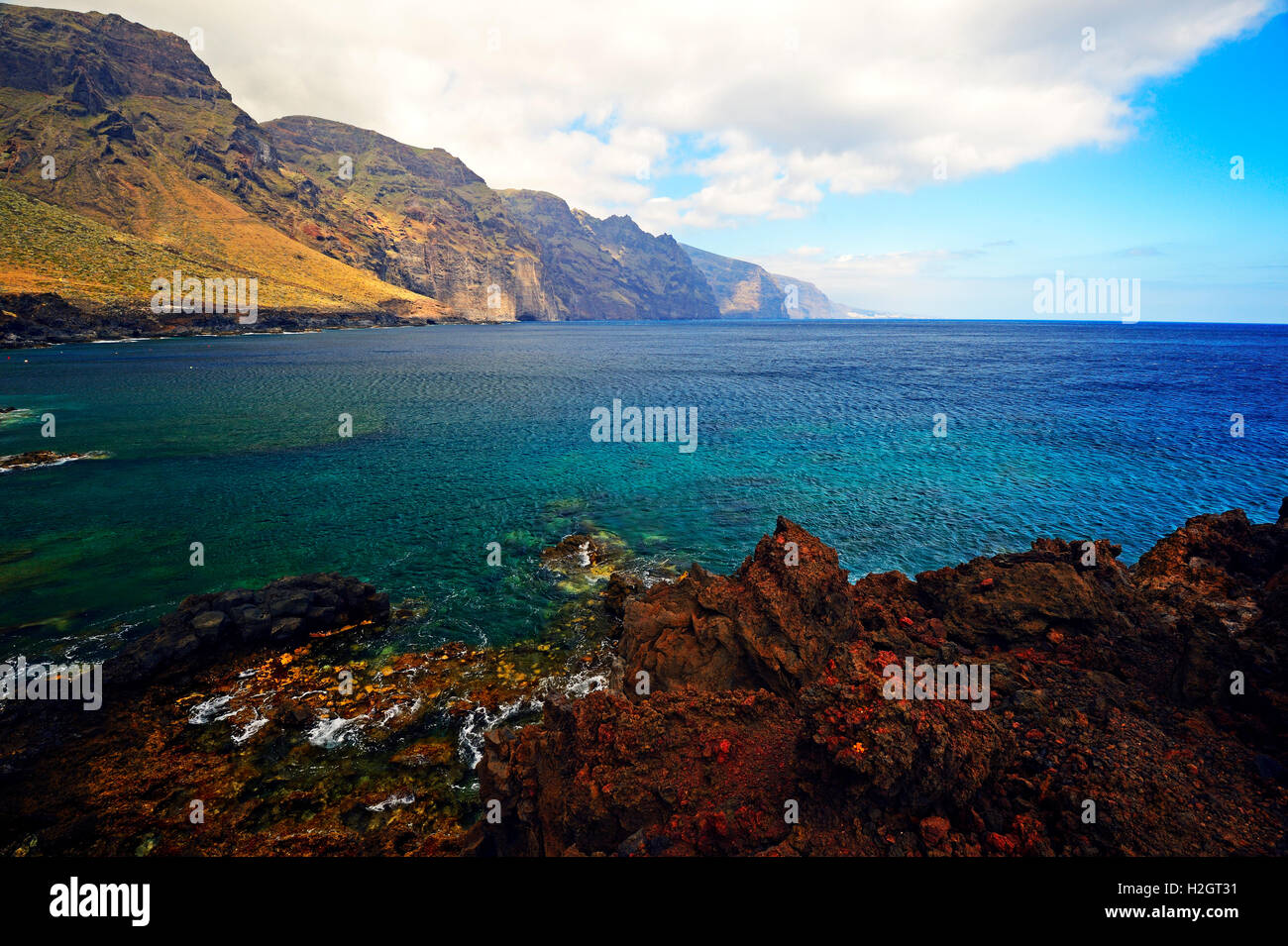 Los Gigantes cliffs, Costa Adeje, Tenerife, Spain Stock Photo