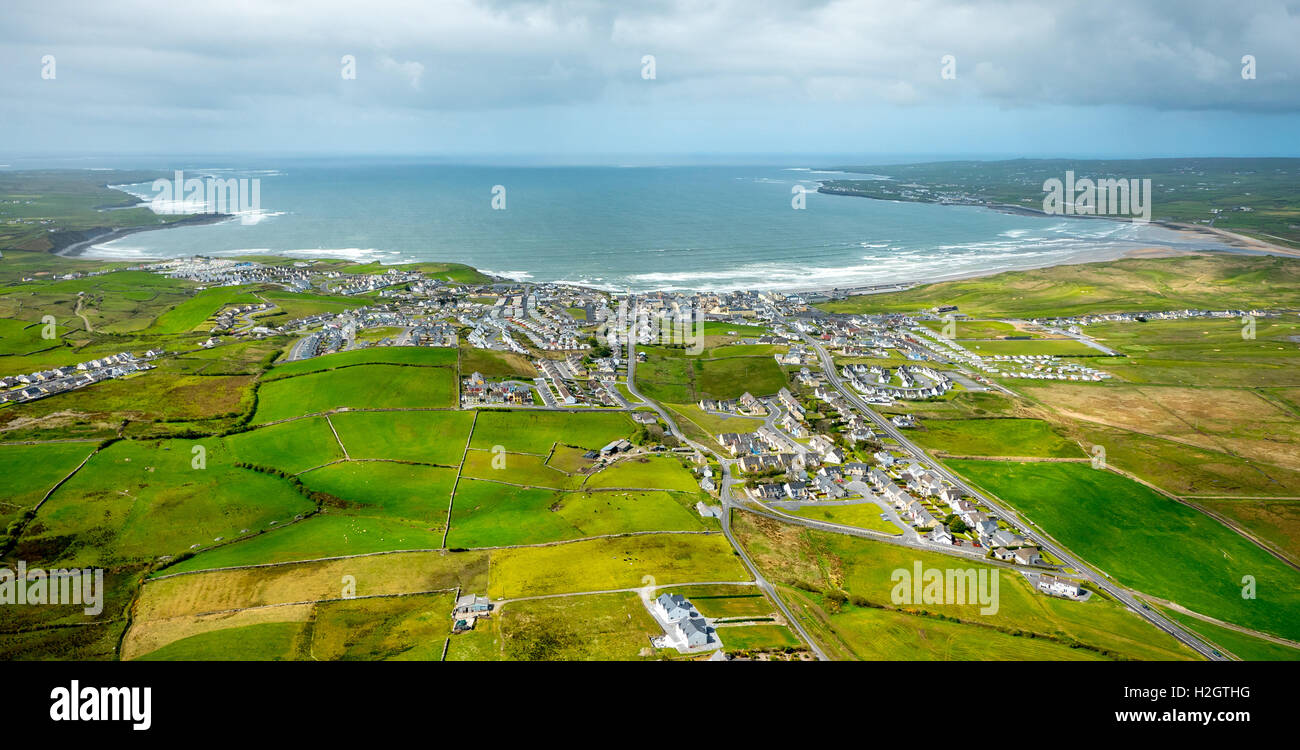 Lahinch, Liscannor Bay, County Clare, Ireland Stock Photo