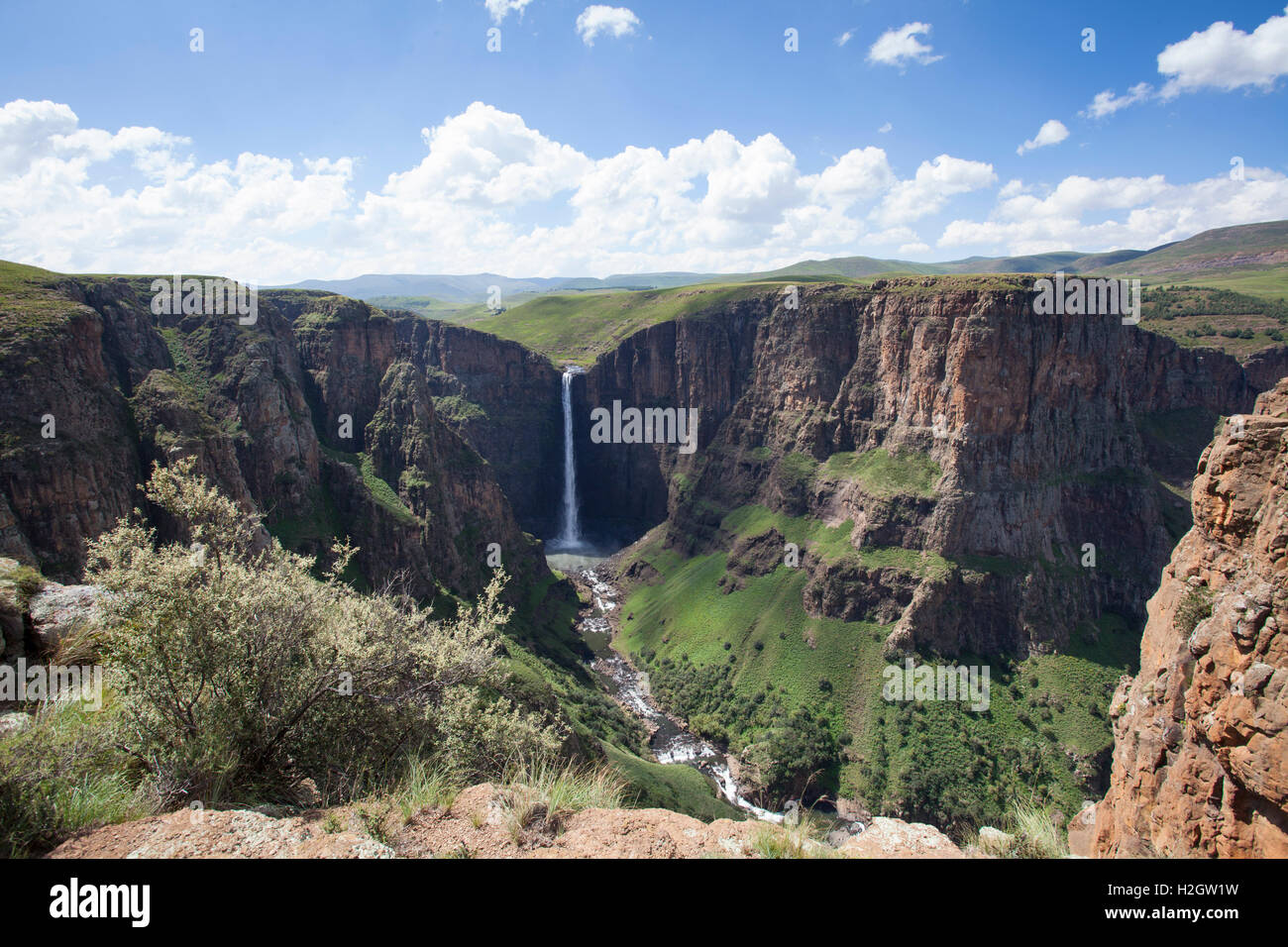 Maletsunyane Falls, near Semonkong, Lesotho Stock Photo