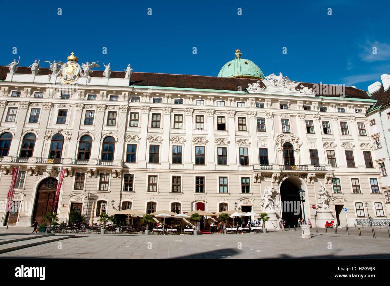 Chancellery Wing of Hofburg Palace - Vienna - Austria Stock Photo
