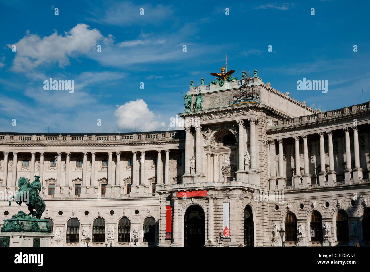 Austrian National Library - Vienna - Austria Stock Photo