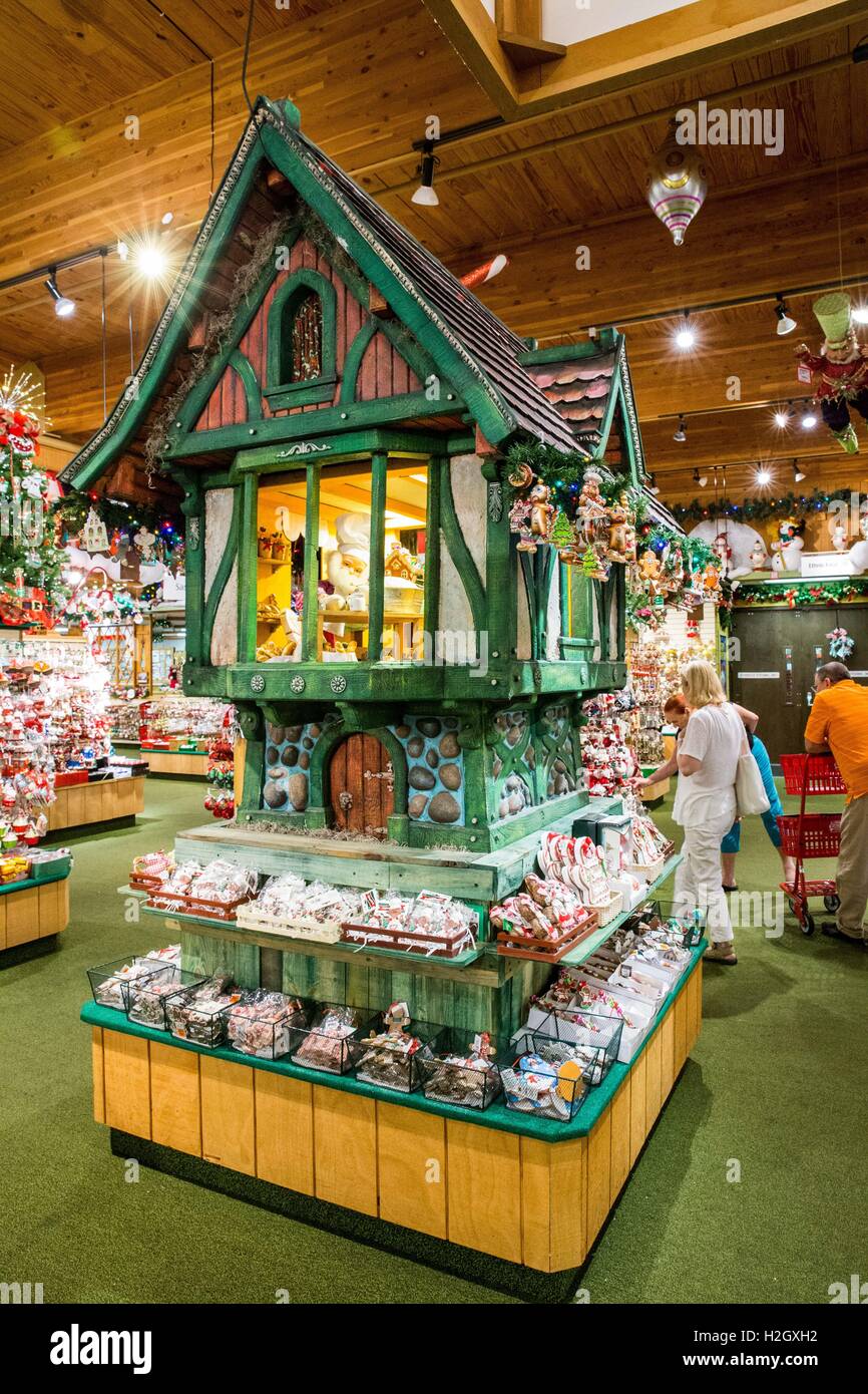 Inside the world famous Bronner's CHRISTmas Wonderland, Frankenmuth, Michigan, USA, Aug. 17, 2016.