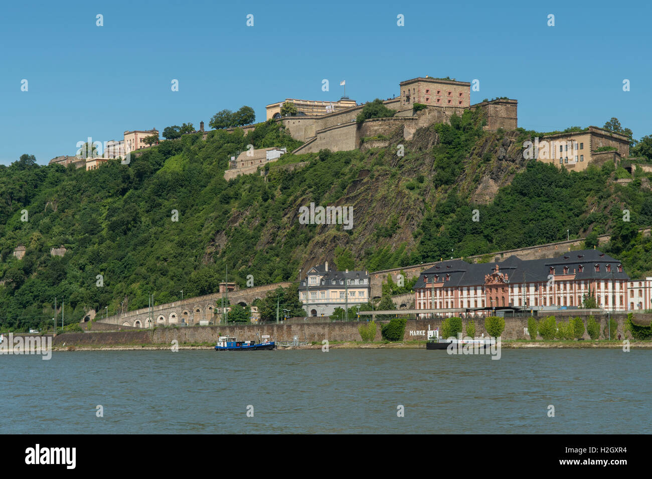 Festung Ehrenbreitstein, Koblenz, Germany Stock Photo