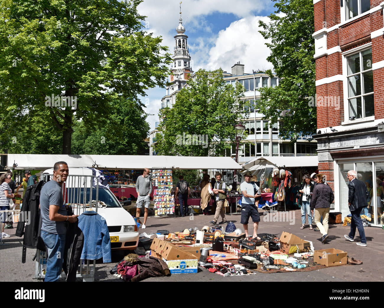 Waterlooplein Flea market Amsterdam Netherlands Stock Photo Alamy