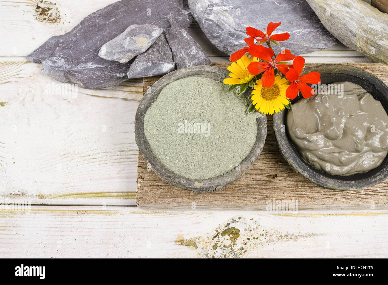 Ochre clay powder and mud hi-res stock photography and images - Alamy