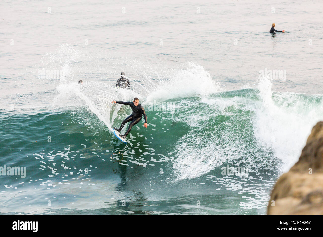 Surfing at Steamer Lane, Santa Cruz, California Stock Photo Alamy