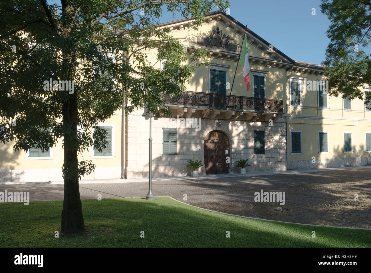 Palazzina del Comando, Building of Presidium Command, Peschiera del Garda, Province of Verona, Italy Stock Photo