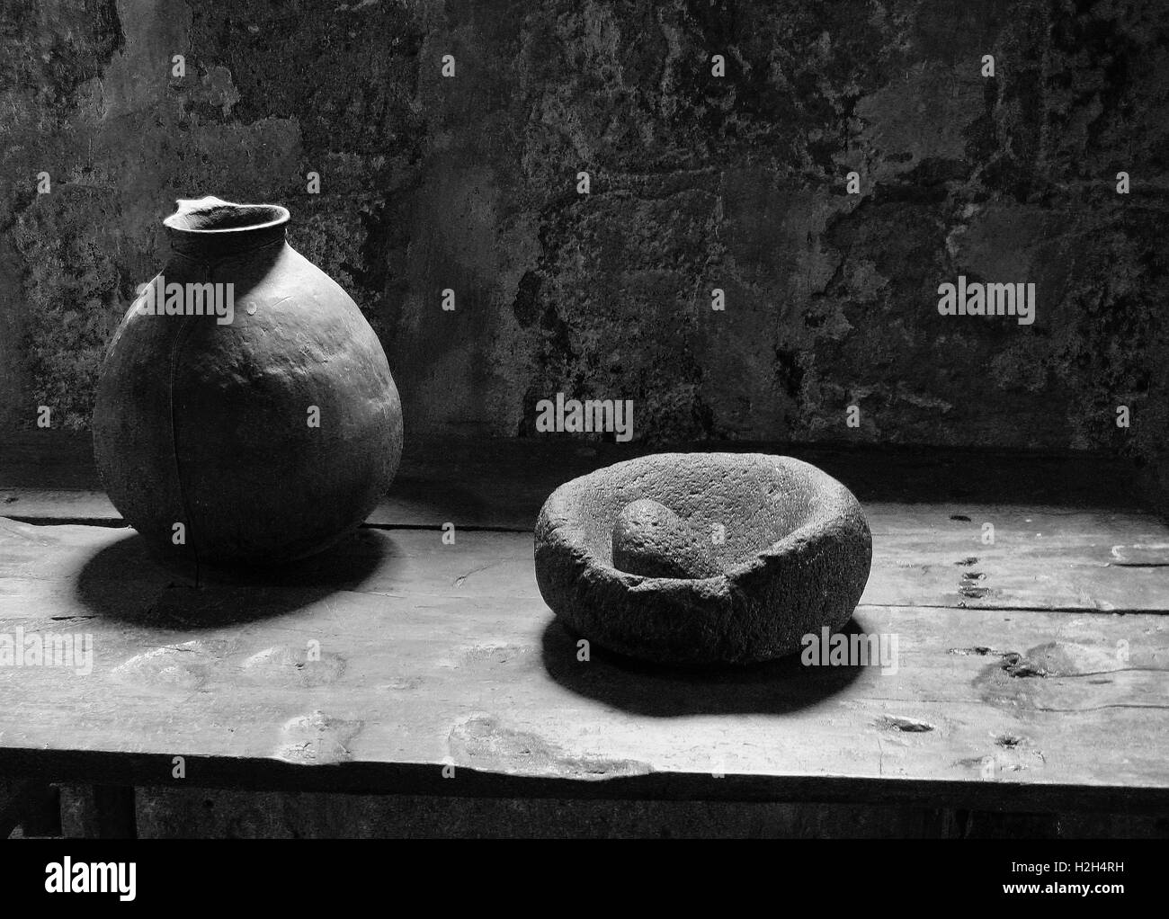 Mortar, Pestle and Pitcher Stock Photo Alamy