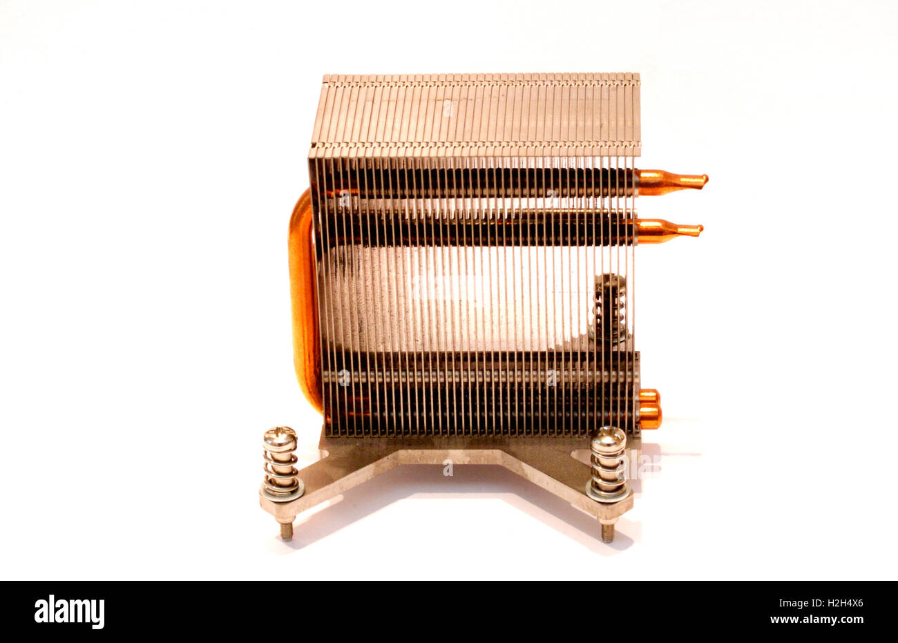 Heat sink CPU of a modern PC Stock Photo