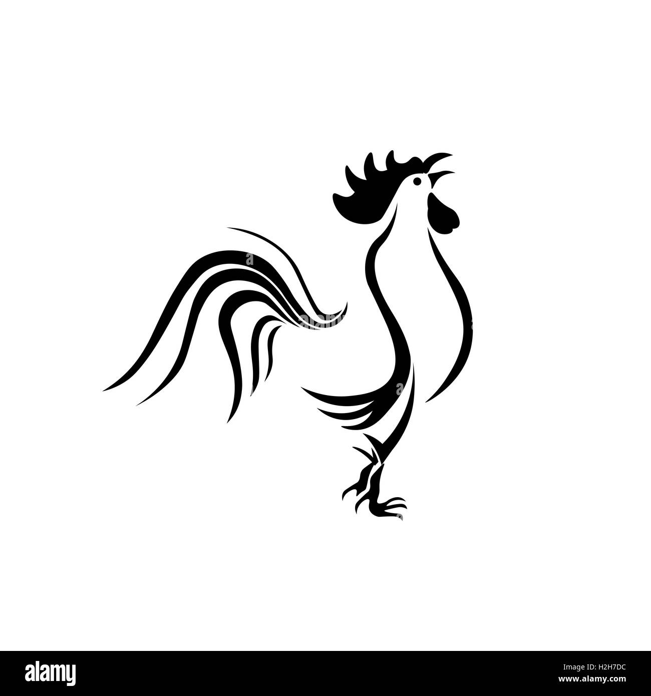Abstract Rooster Tattoo New Year 2017 Royalty Free SVG Cliparts Vectors  And Stock Illustration Image 54335476