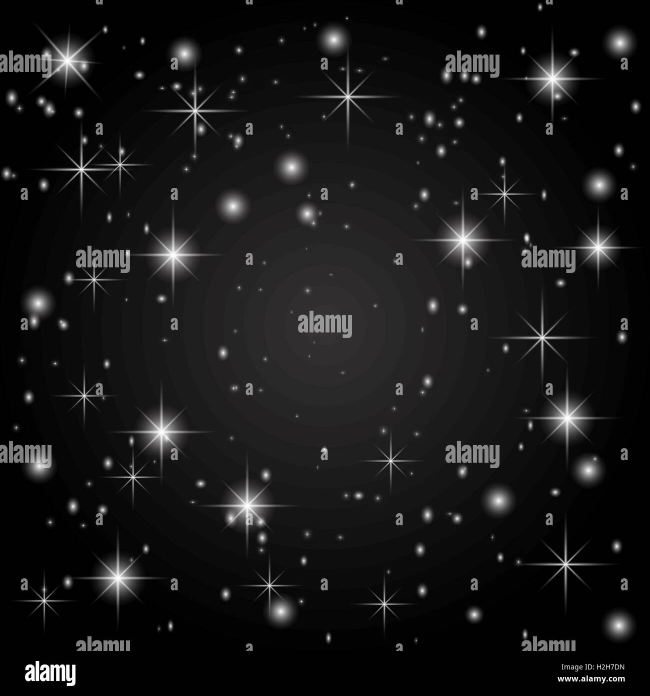 The starry sky on a black background. Abstraction. illustration Stock ...