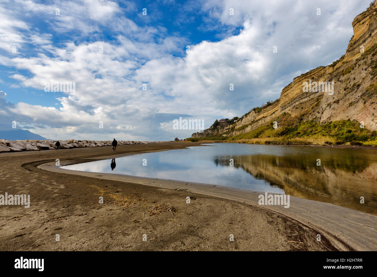 Monte di Procida (Naples) - Torrefumo Lake area, a nature sanctuary between the land and the sea Stock Photo