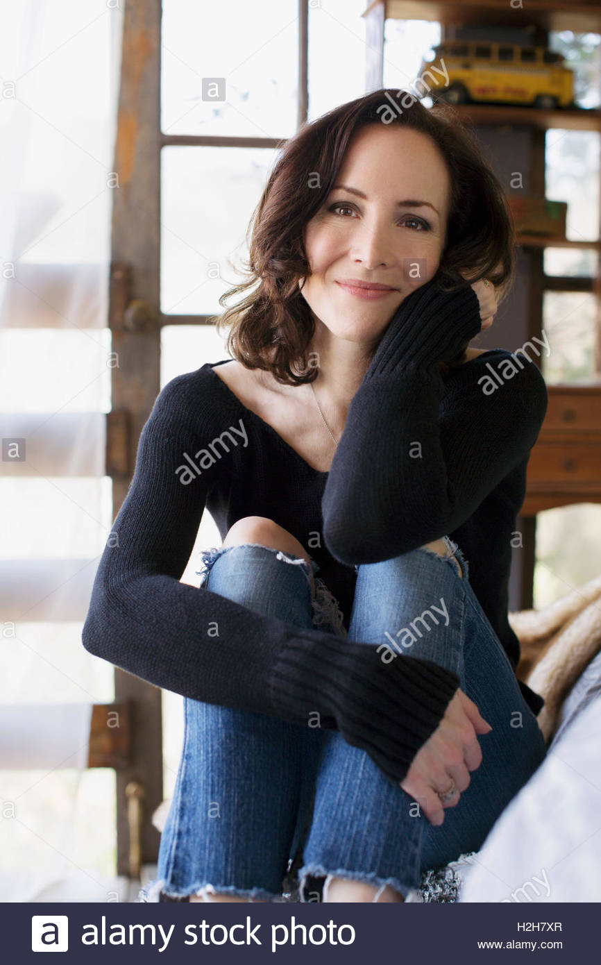 Portrait Mature Brunette Hi Res Stock Photography And Images Alamy