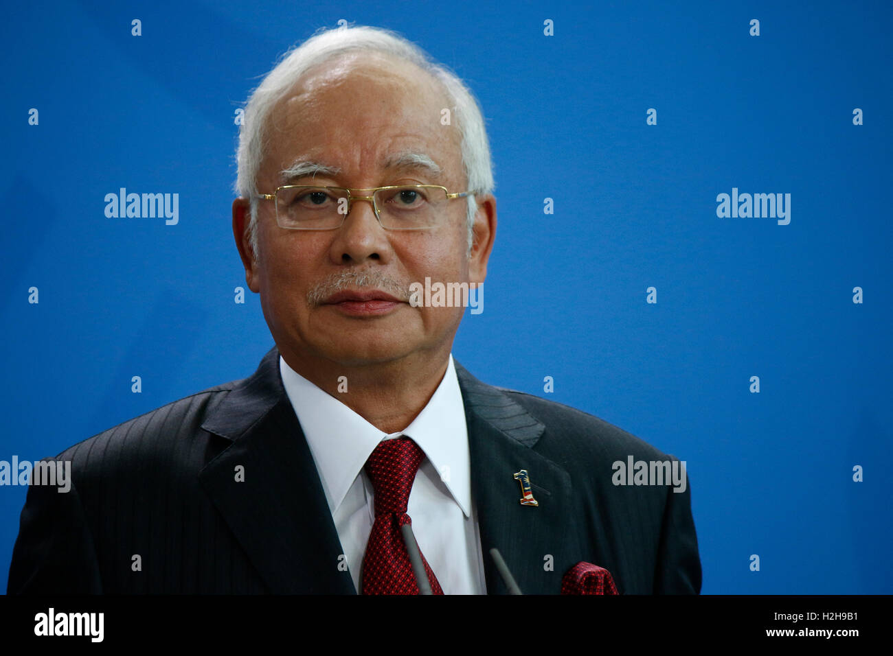 Najib Razak - Treffen der dt. Bundeskanzlerin mit dem Ministerpraesidenten von Malaysia, Bundeskanzleramt, 27. September 2016, B Stock Photo