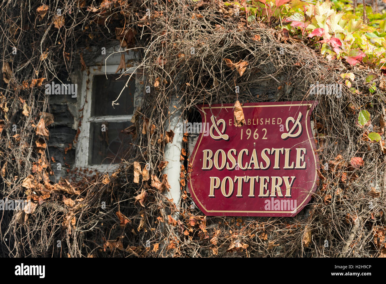 Boscastle Pottery  in cornwall Stock Photo