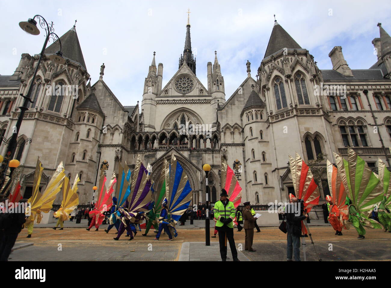 The Royal Court of Justice during the Lord Mayor's Show, London, UK. Stock Photo