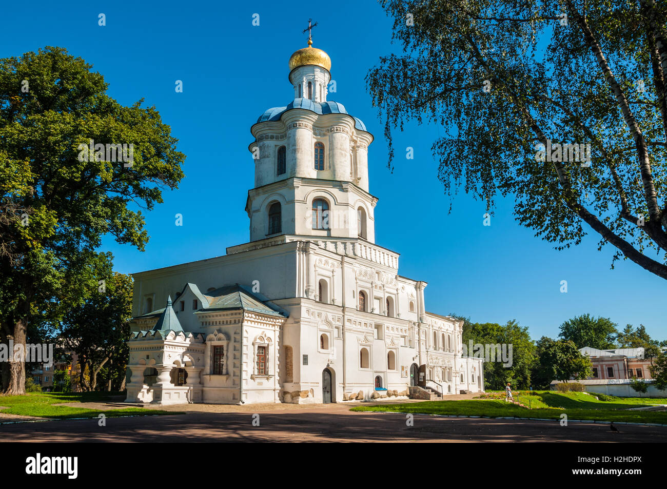 Collegium medieval building - the first higher religious educational institution in Chernihiv, Ukraine Stock Photo