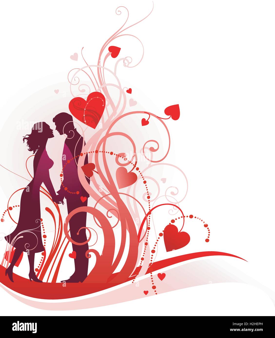 Couple in love Stock Vector Image & Art - Alamy