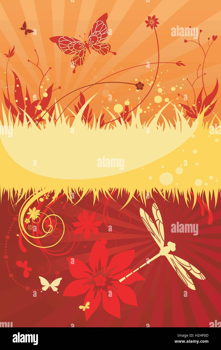 Hot summer background Stock Vector Image & Art - Alamy