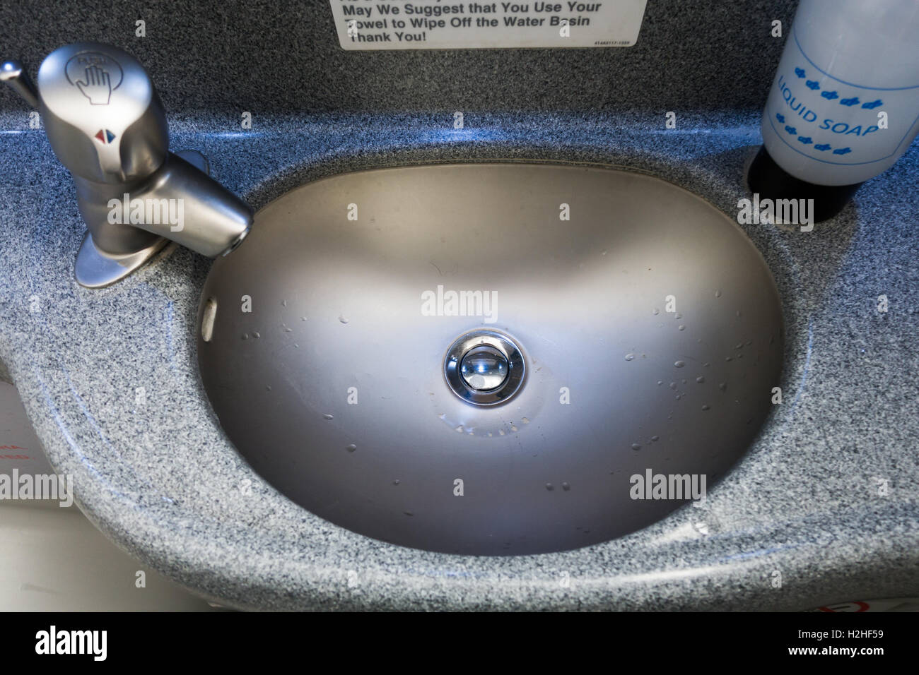 Airplane bathroom hi-res stock photography and images - Alamy