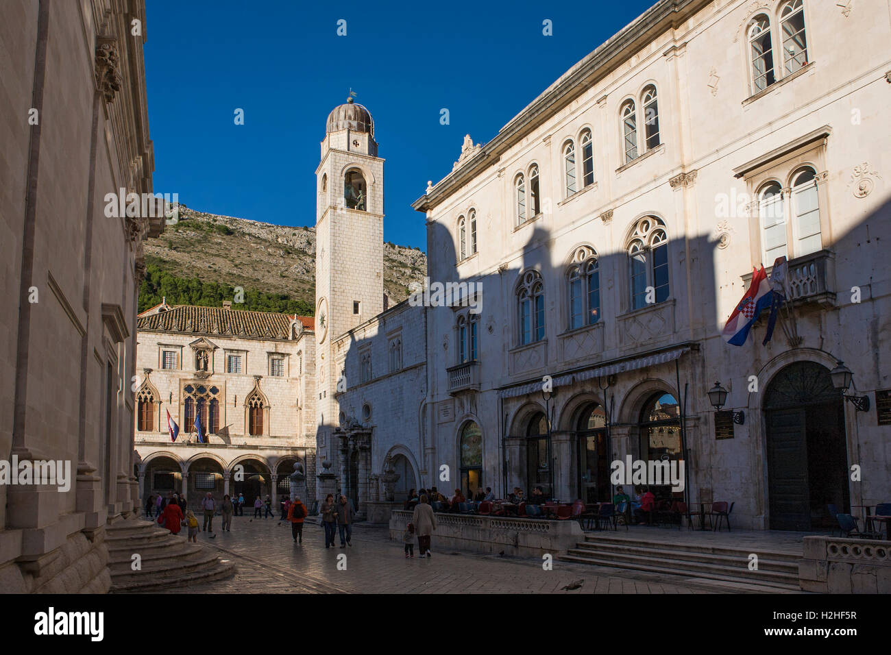 Pred dvorom, stari grad, Dubrovnik, Croatia Stock Photo