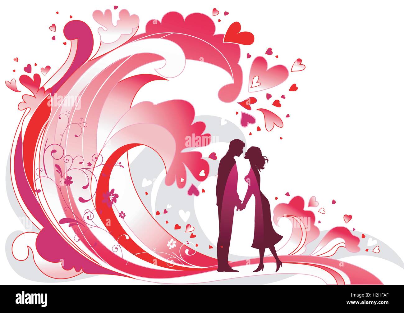 Waves of passion Stock Vector