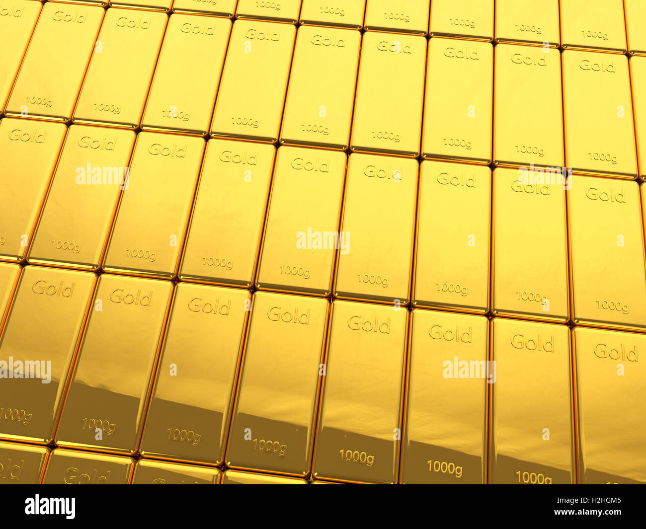 Stack of gold bars Stock Photo Alamy