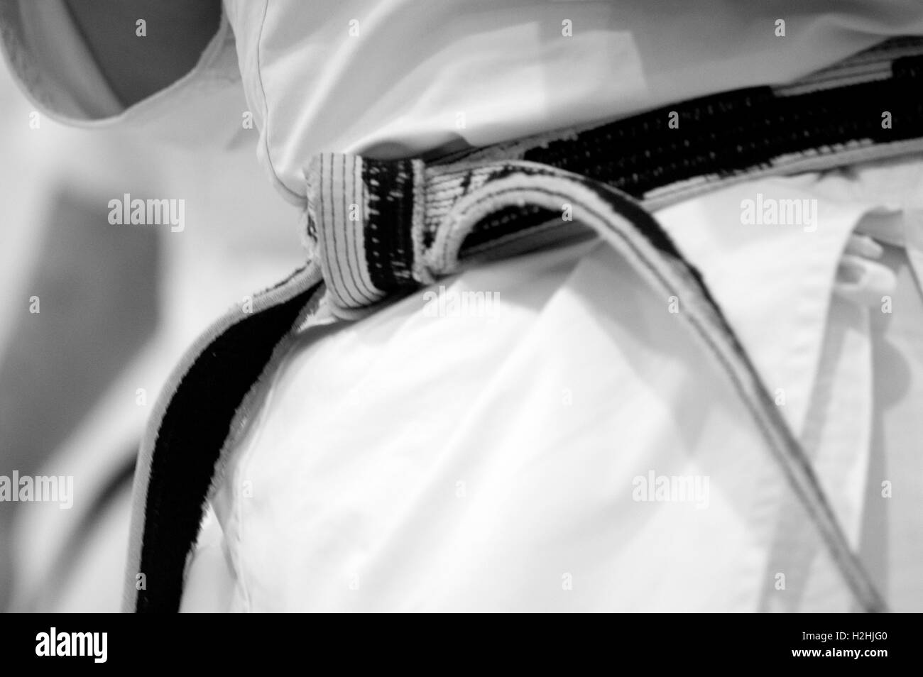 Martial Arts Black Belt Stock Photo Alamy