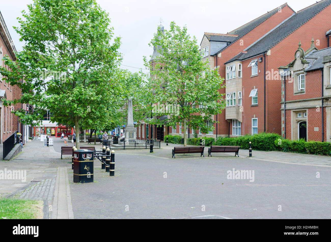 Anson Street in the Staffordshire town of Rugeley Stock Photo