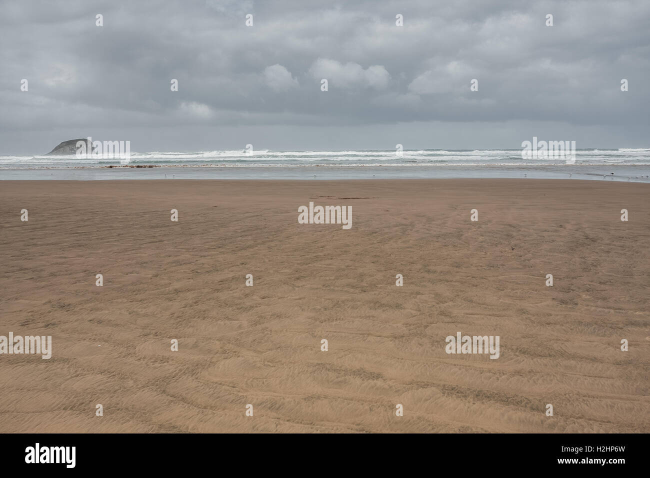 View of the sandy beach / background Stock Photo - Alamy