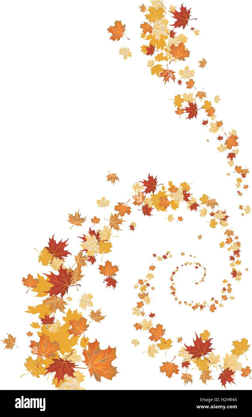 Leaves swirl background Stock Vector Image & Art - Alamy