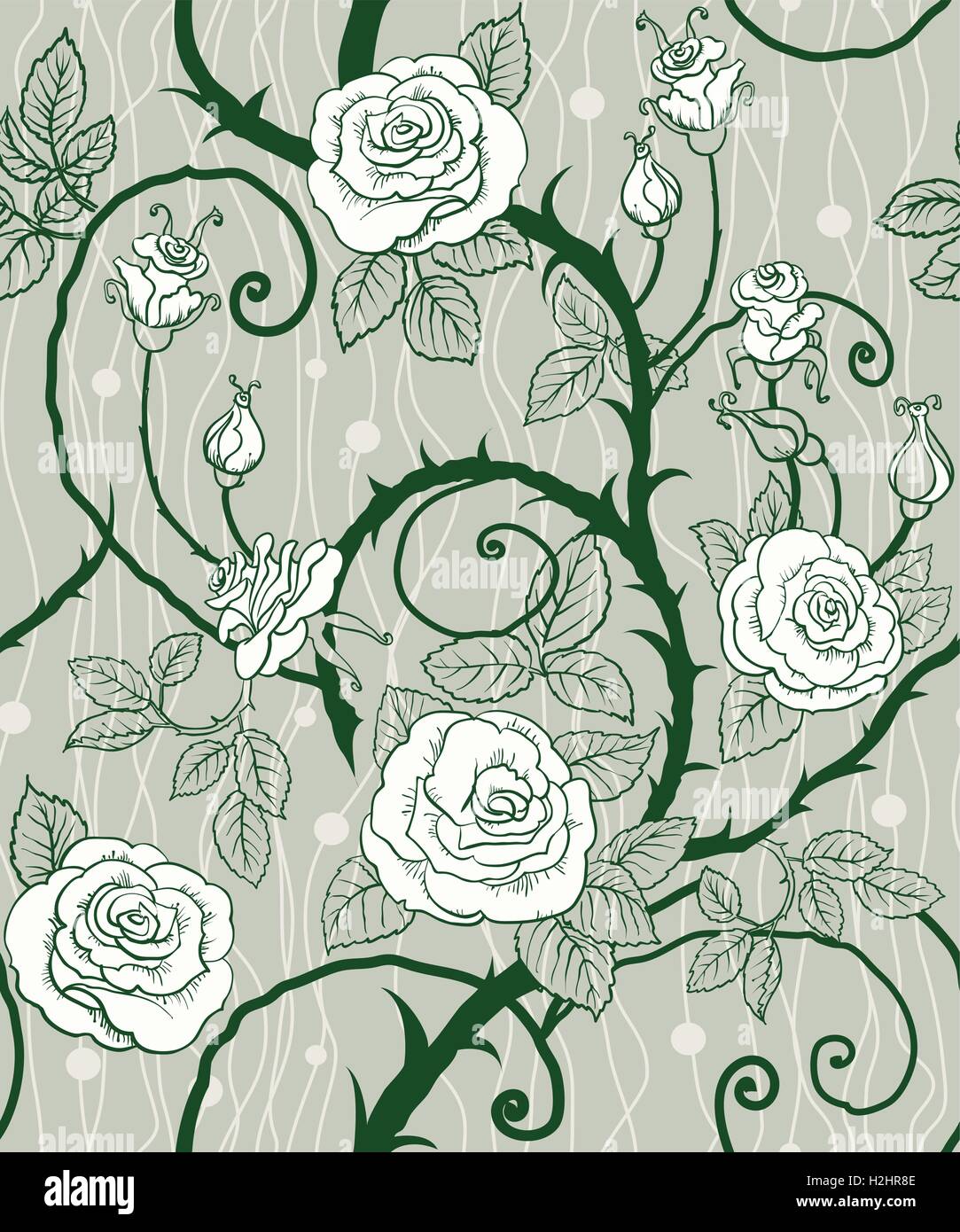 Rose background seamless Stock Vector Image & Art - Alamy