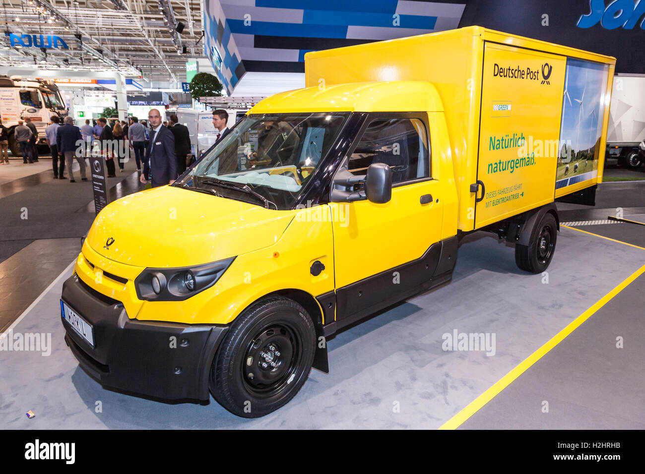 New electric mail delivery van from the Deutsche Post DHL at the IAA