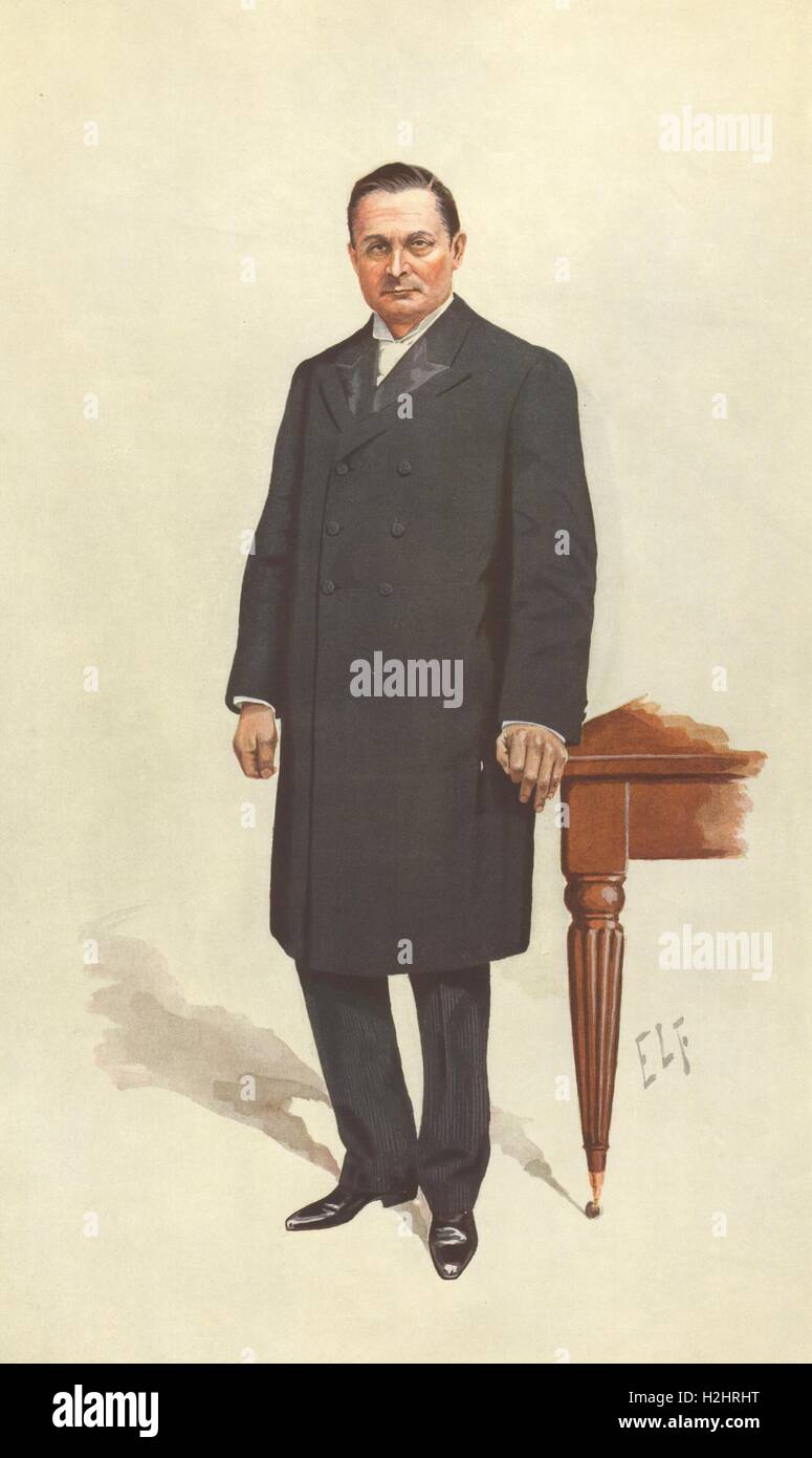 VANITY FAIR SPY CARTOON. John Bland-Sutton FRCS 'A Great Surgeon'. Doctors. 1910 Stock Photo