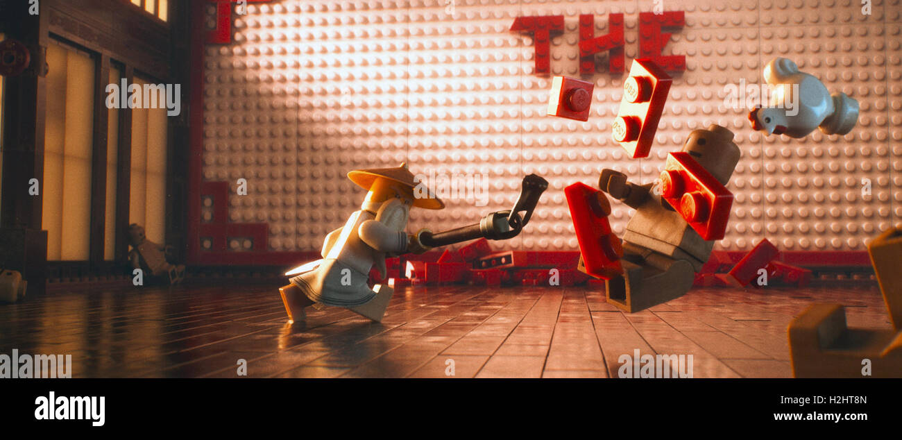 The Lego Ninjago Movie (stylized as The LEGO Ninjago Movie) is an upcoming 2017 American-Danish 3D computer-animated action-comedy martial arts film, directed by Charlie Bean and written by Dan Hageman, Kevin Hageman, Kevin Chesley and Bryan Shukoff.  This photograph is for editorial use only and is the copyright of the film company and/or the photographer assigned by the film or production company and can only be reproduced by publications in conjunction with the promotion of the above Film. A Mandatory Credit to the film company is required. The Photographer should also be credited when know Stock Photo